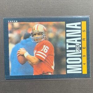 🔥JOE MONTANA 1985 VINTAGE FOOTBALL CARD - SAN FRANCISCO 49ers